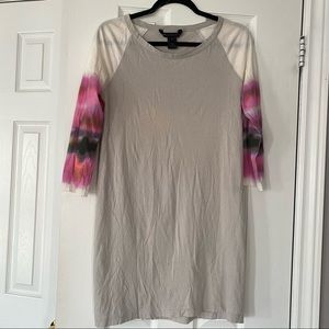 Marc Jacobs tshirt dress jersey tie dye sleeves size small